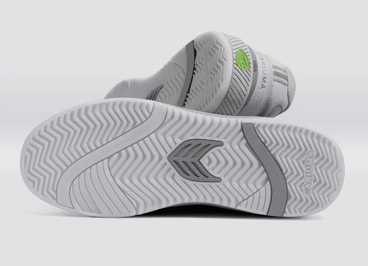 UBA Onyx Grey Leather Steel Grey Logo Sneaker Women - Image 6