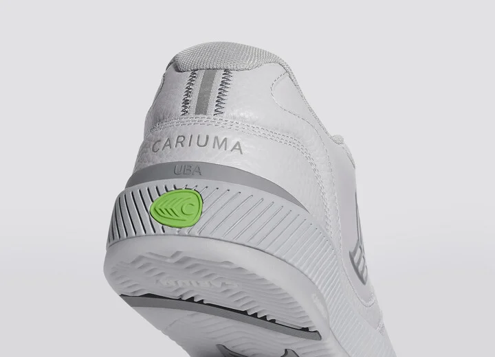 UBA Onyx Grey Leather Steel Grey Logo Sneaker Women - Image 7