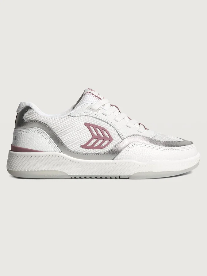 White/ Metallic Silver Blush Pink