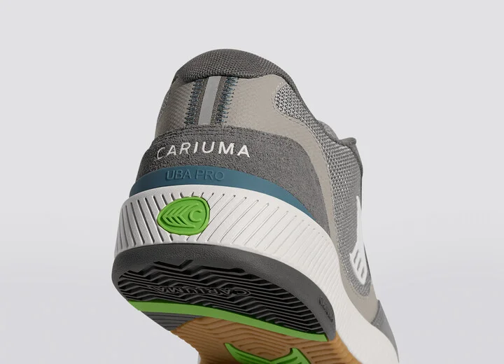 UBA PRO Charcoal Grey Suede and Mesh Ice Logo Sneaker Men - Image 6