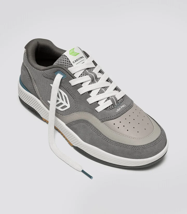 UBA PRO Charcoal Grey Suede and Mesh Ice Logo Sneaker Men - Image 10