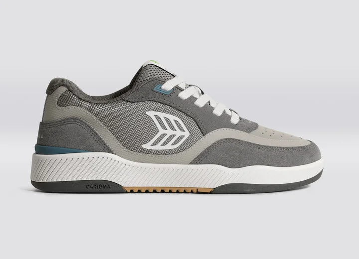 UBA PRO Charcoal Grey Suede and Mesh Ice Logo Sneaker Women - Image 3