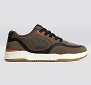 UBA PRO Dark Khaki Suede and Mesh Black Logo Sneaker Men - Image 9
