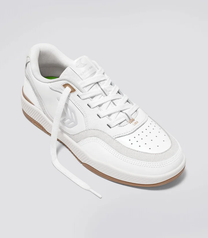 UBA White Leather Smoke White Suede Ice Logo Sneaker Men - Image 2