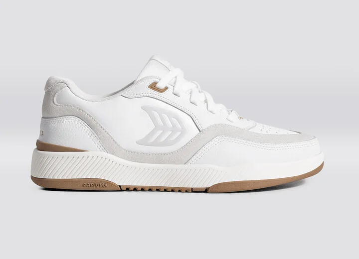 UBA White Leather Smoke White Suede Ice Logo Sneaker Men - Image 3