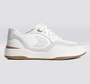 UBA White Leather Smoke White Suede Ice Logo Sneaker Men - Image 10