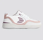 UBA White Premium Leather Dark Rose Logo Sneaker Men - Image 10