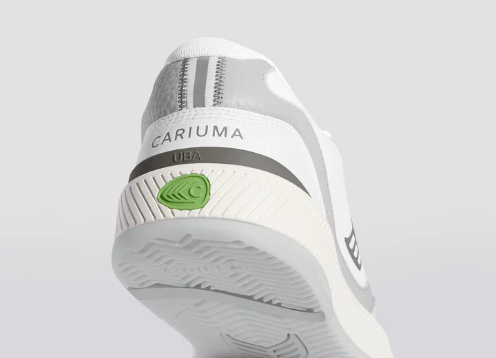 UBA White Premium Leather Onyx Grey Logo Sneaker Men - Image 7