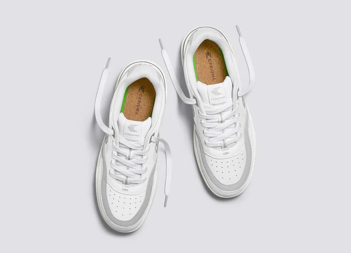 UBA White Premium Leather Onyx Grey Logo Sneaker Men - Image 8