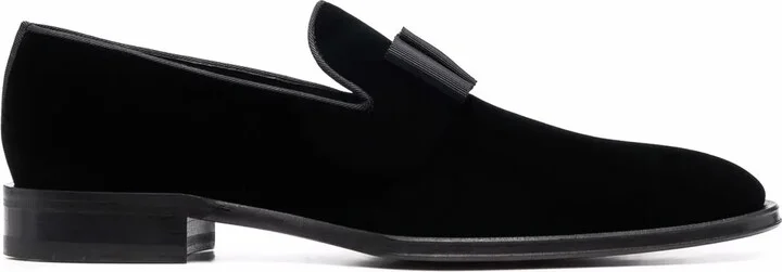 Ubaldo bom-embellished velvet loafers