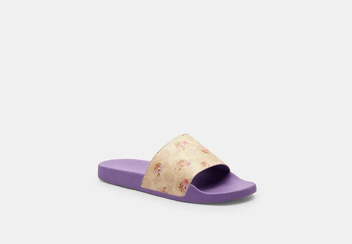 Udele Sport Slide In Signature Canvas With Floral Print