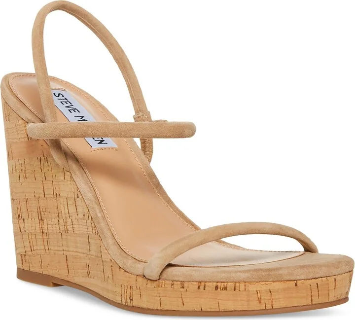 Udell Womens Cork Slip On Wedge Sandals