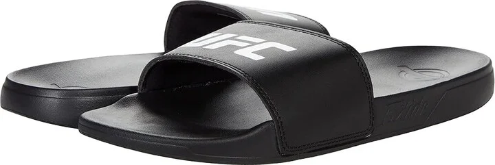 UFC UFC Octagon Slide Men's Shoes Black/White : Men's 3-4 M