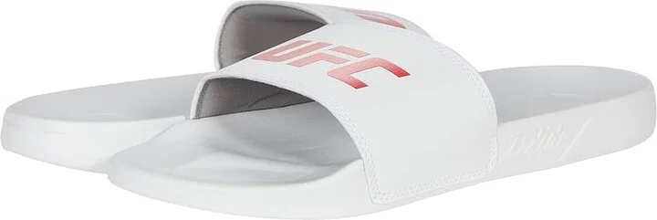 UFC UFC Octagon Slide Men's Shoes White/Red : Men's 3-4 M