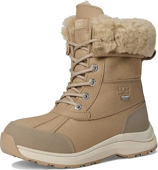 UGG Adirondack Boot III Women's Cold Weather Boots Mustard Seed : 5 B - Medium, Leather/Suede - Image 5