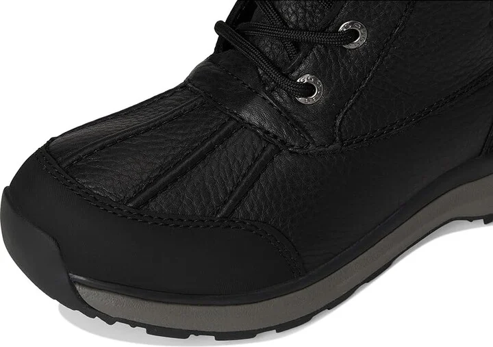 UGG Adirondack Tall Boot III Women's Lace-up Boots Black/Black : 5 B - Medium, Leather/Suede - Image 2