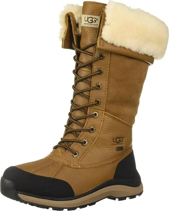 UGG Adirondack Tall Boot III Women's Lace-up Boots Chestnut : 11 B - Medium, Leather/Suede - Image 2