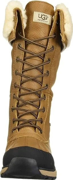 UGG Adirondack Tall Boot III Women's Lace-up Boots Chestnut : 11 B - Medium, Leather/Suede - Image 6