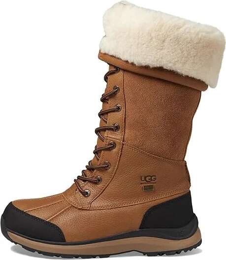 UGG Adirondack Tall Boot III Women's Lace-up Boots Chestnut : 11 B - Medium, Leather/Suede - Image 7