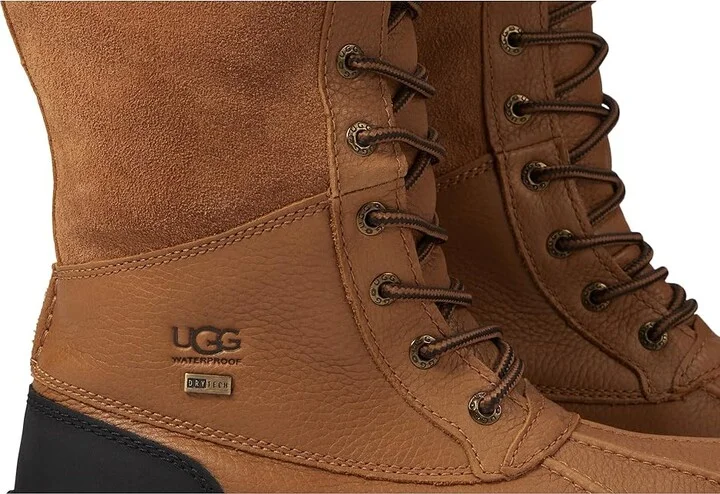 UGG Adirondack Tall Boot III Women's Lace-up Boots Chestnut : 11 B - Medium, Leather/Suede - Image 8