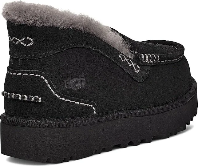 UGG Ansley Parc Women's Shoes Black : 9 B - Medium, Suede - Image 4