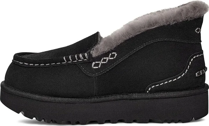 UGG Ansley Parc Women's Shoes Black : 9 B - Medium, Suede - Image 5