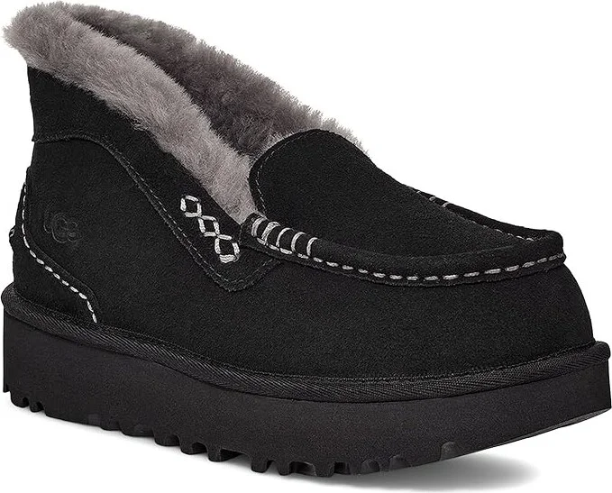 UGG Ansley Parc Women's Shoes Black : 9 B - Medium, Suede