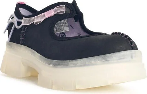 UGG 'Areum Mary Jane' Black Leather Sneakers - Image 2
