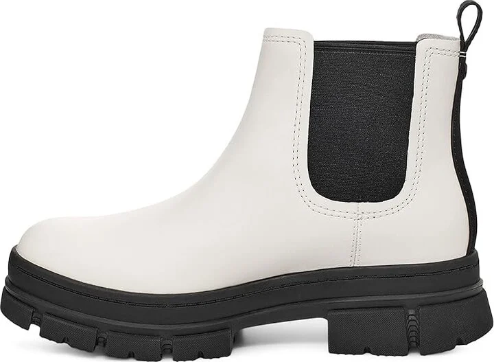 UGG Ashton Chelsea Women's Shoes White : 8 B - Medium, Leather - Image 5