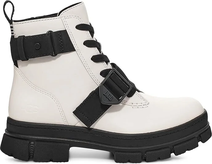 UGG Ashton Lace-Up Women's Shoes White : 8.5 B - Medium, Synthetic - Image 6