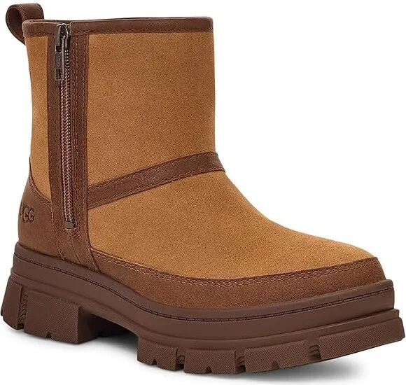 UGG Ashton Zip Women's Boots Chestnut : 6.5 B - Medium, Leather/Rubber