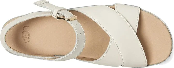 UGG Aubrey Ankle Strap Women's Sandals Jasmine : 11 B - Medium, Leather/Suede - Image 2