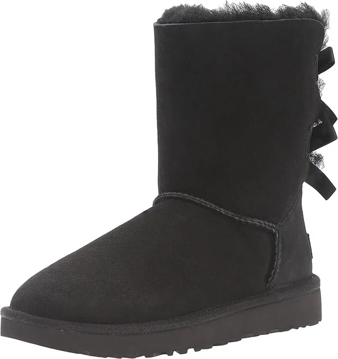 UGG Bailey Bow II Women's Boots Black : 5 B - Medium, Sheepskin - Image 2