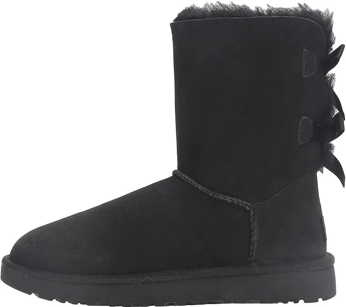 UGG Bailey Bow II Women's Boots Black : 5 B - Medium, Sheepskin - Image 7