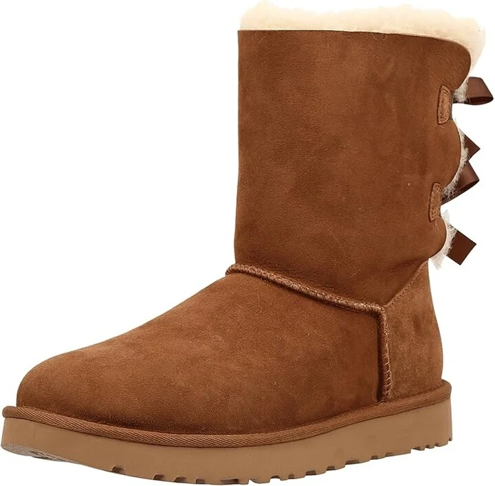 UGG Bailey Bow II Women's Boots Black : 5 B - Medium, Sheepskin - Image 9
