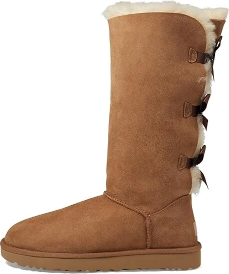 UGG Bailey Bow Tall II Women's Boots Chestnut : 5 B - Medium, Suede - Image 7