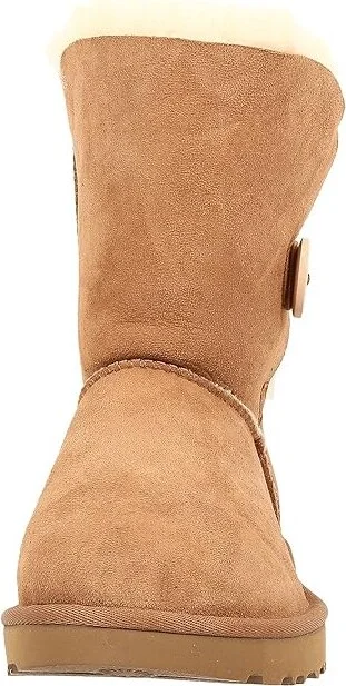 UGG Bailey Button II Women's Boots Chestnut : 5 B - Medium, Sheepskin/Suede - Image 6