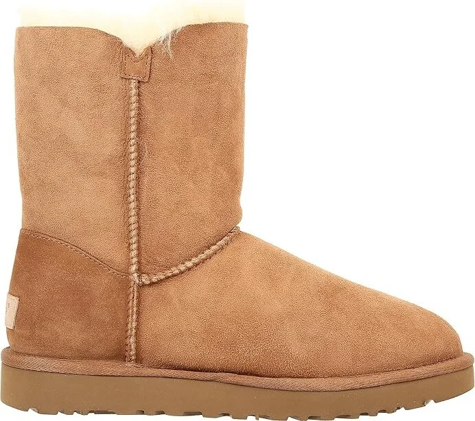 UGG Bailey Button II Women's Boots Chestnut : 5 B - Medium, Sheepskin/Suede - Image 8