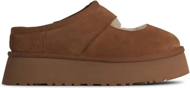 UGG 'Bea Mary' Beige Suede Slippers