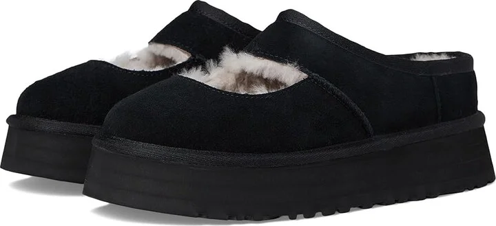 UGG Bea Mary Jane Women's Slippers Black : 5 B - Medium, Suede