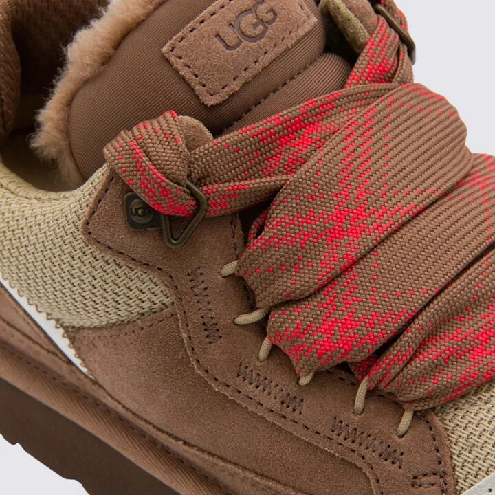 UGG Beige Leather Sneakers - Image 4