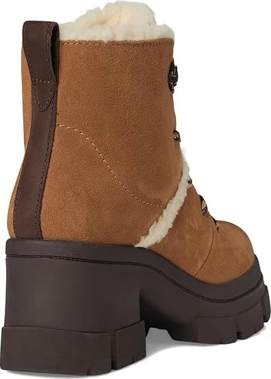 UGG Brooklyn Hiker Women's Boots Chestnut : 12 B - Medium, Rubber/Suede/Wool - Image 4