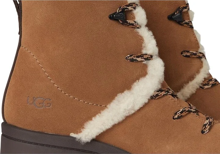 UGG Brooklyn Hiker Women's Boots Chestnut : 12 B - Medium, Rubber/Suede/Wool - Image 7