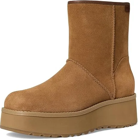 UGG Cityfunc Mid Women's Boots Chestnut : 8 B - Medium, Suede - Image 5