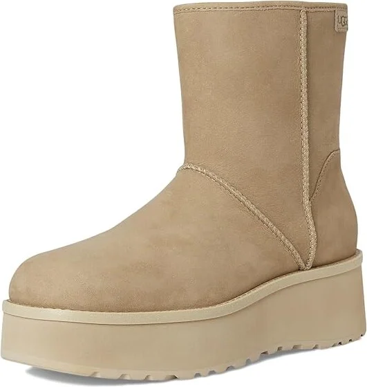 UGG Cityfunc Mid Women's Boots Mustard Seed : 7.5 B - Medium, Suede - Image 5