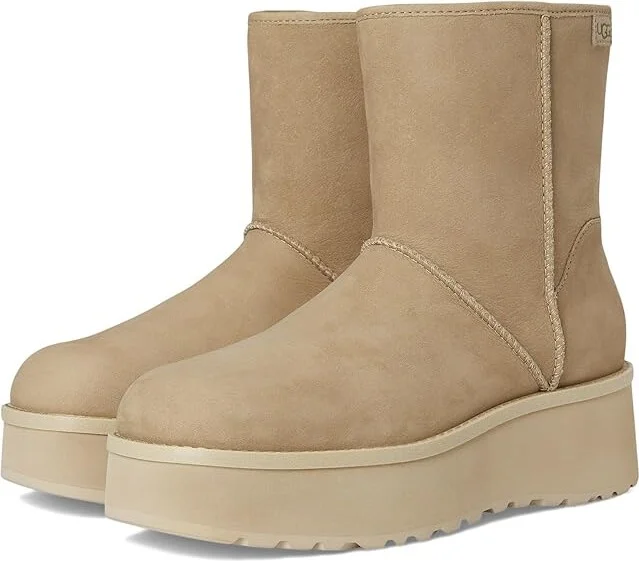 UGG Cityfunc Mid Women's Boots Mustard Seed : 7.5 B - Medium, Suede