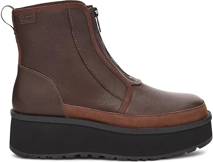 UGG Cityfunc Zip Women's Boots Burnt Cedar : 8 B - Medium, Suede - Image 7