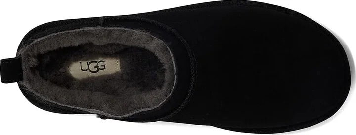 UGG Classic Micro Women's Boots Black : 7 B - Medium, Suede - Image 2