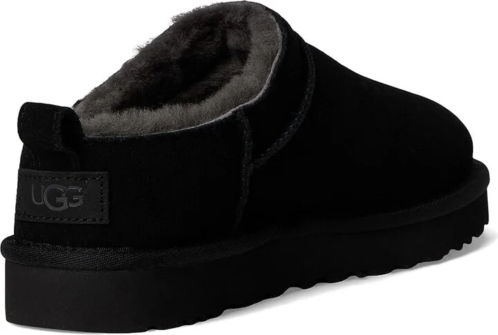 UGG Classic Micro Women's Boots Black : 7 B - Medium, Suede - Image 4