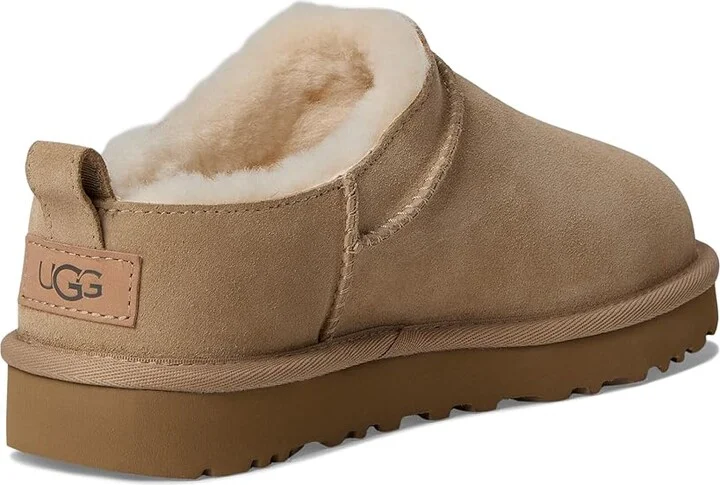 UGG Classic Micro Women's Boots Sand : 7 B - Medium, Suede - Image 4